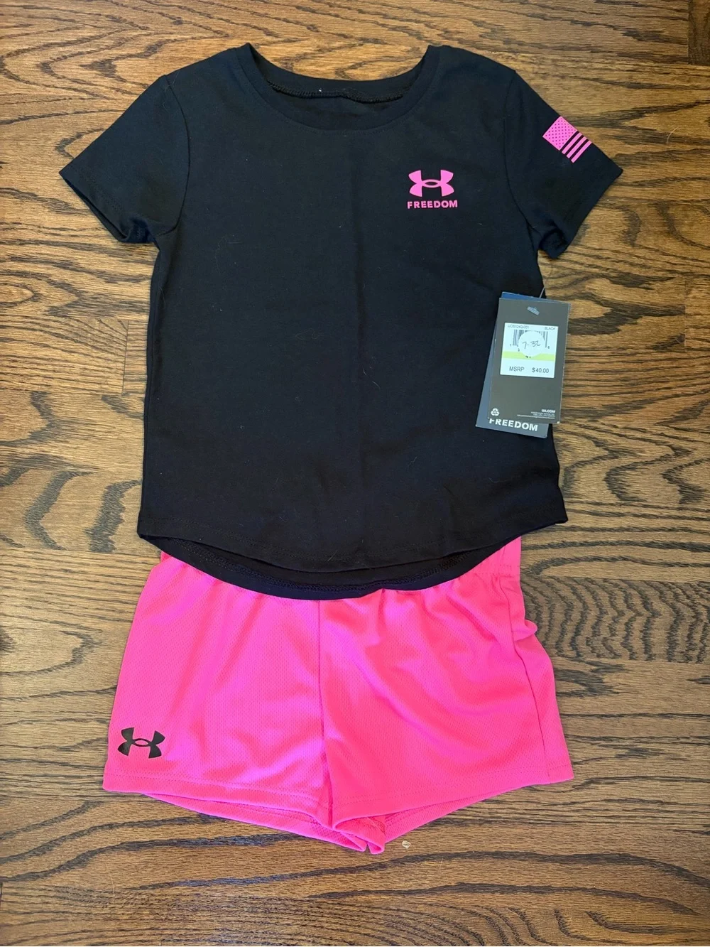 Under Armour Black Girls' Active Two-Piece Set